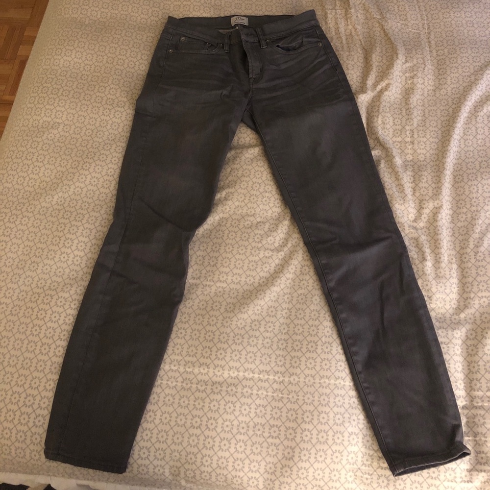 Jcrew grey toothpick jeans